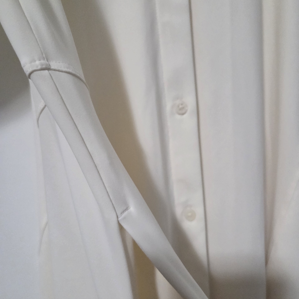 Athleta Cosmic Layer Dress midi length button front dress M - Picture 5 of 7